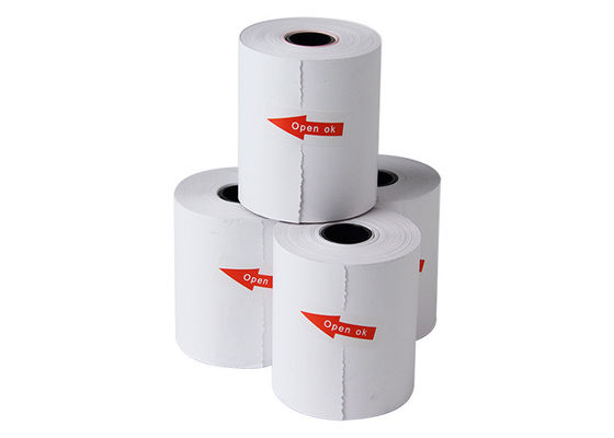 거대한 감열지 묶음과 작은 감열지 묶음 80x80mm